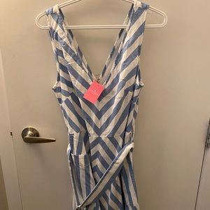Kate Spade Striped Midi Dress